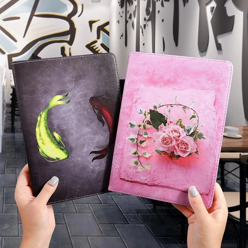 

Chinese Style Luxury PU Leather Smart Case For iPad Air 1/2 New iPad Stander Cover For iPad Pro 10.5 iPad mini Auto Wake/Sleep