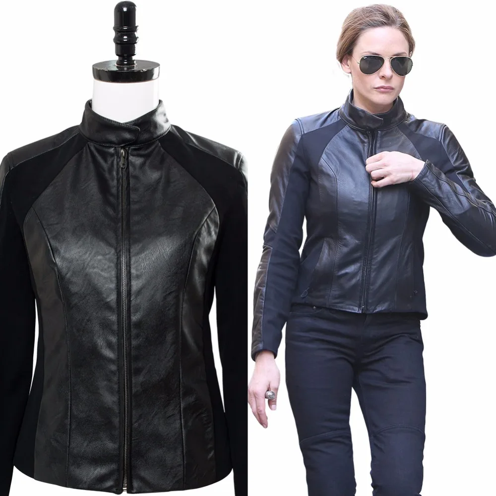 Stock 2018 Movie Mission Impossible Fallout Rebecca Jacket Black Pu Coat Cosplay Costume For Women Halloween Free Shipping Anime Costumes Aliexpress