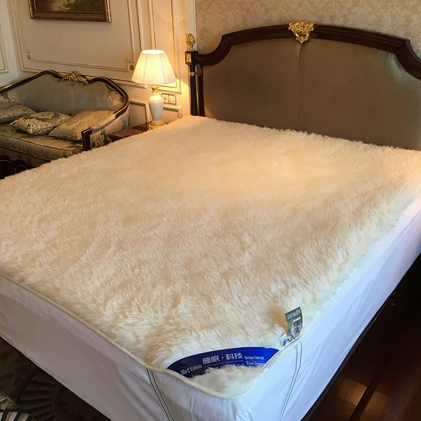 Big size sheep fur carpet for bed mat 180*200cm, home decoration wool