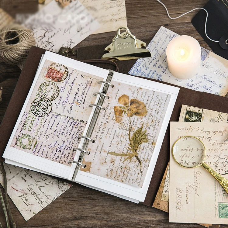  DIY Retro style postcard card envelop sticker set as Scrapbooking party invitation DIY Decor gift c - 32852904142