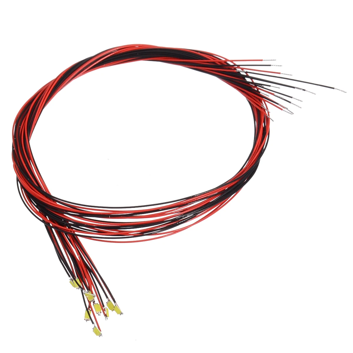 10 шт. T0603WM светодиодный предварительно припаянный Micro Litz Проводные провода белый SMD светодиодный 200 мм длиной 3 в/12 В