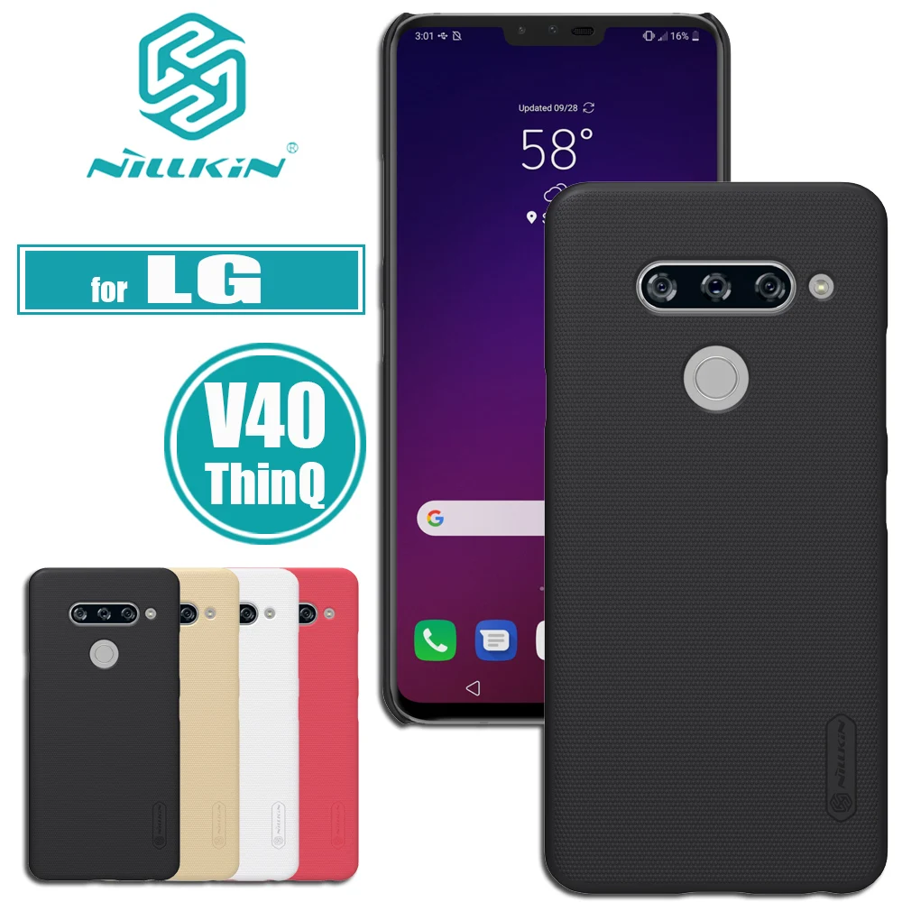 

Nilkin for LG V40 ThinQ Case Cover Nillkin Frosted Matte Hard PC Plastic Smart Phone Bag Back Cases for LG G4 ThinQ Capa