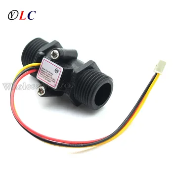 

10pcs/lot,NeW Black Flow Meter Water flow Sensor Switch Precision Flowmeter Turbine Flowmeter G1/2 DN15