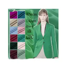40 момме ширина 140 см Muticolor тяжелый шелк крепдешин ткань шелк CDC для высокого качества шелковое платье H1CDC8