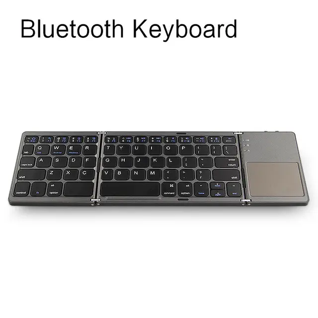Three folded Wireless Bluetooth Keyboard For Xiaomi Redmi 4X Note 4 X