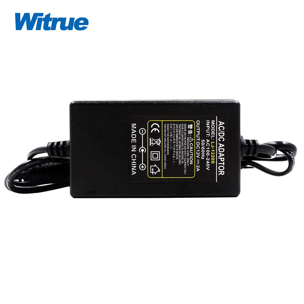 

Witrue AC100-240V to DC 12V 2A Power Adapter for CCTV Cameras With Noise Reduction Function