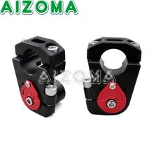 Черный мотоцикл алюминиевый 1-1/" руль стояк 28 мм бар крепление Rise 2''/50 мм Универсальный для Honda Yamaha Kawasaki Triumph