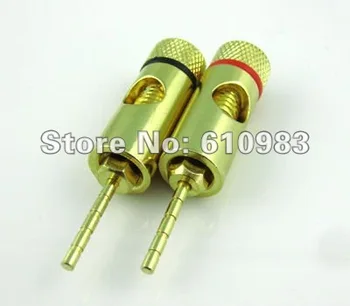 

(6 pieces/lot) 2mm pin Speaker Banana Plugs Connector with Black ring