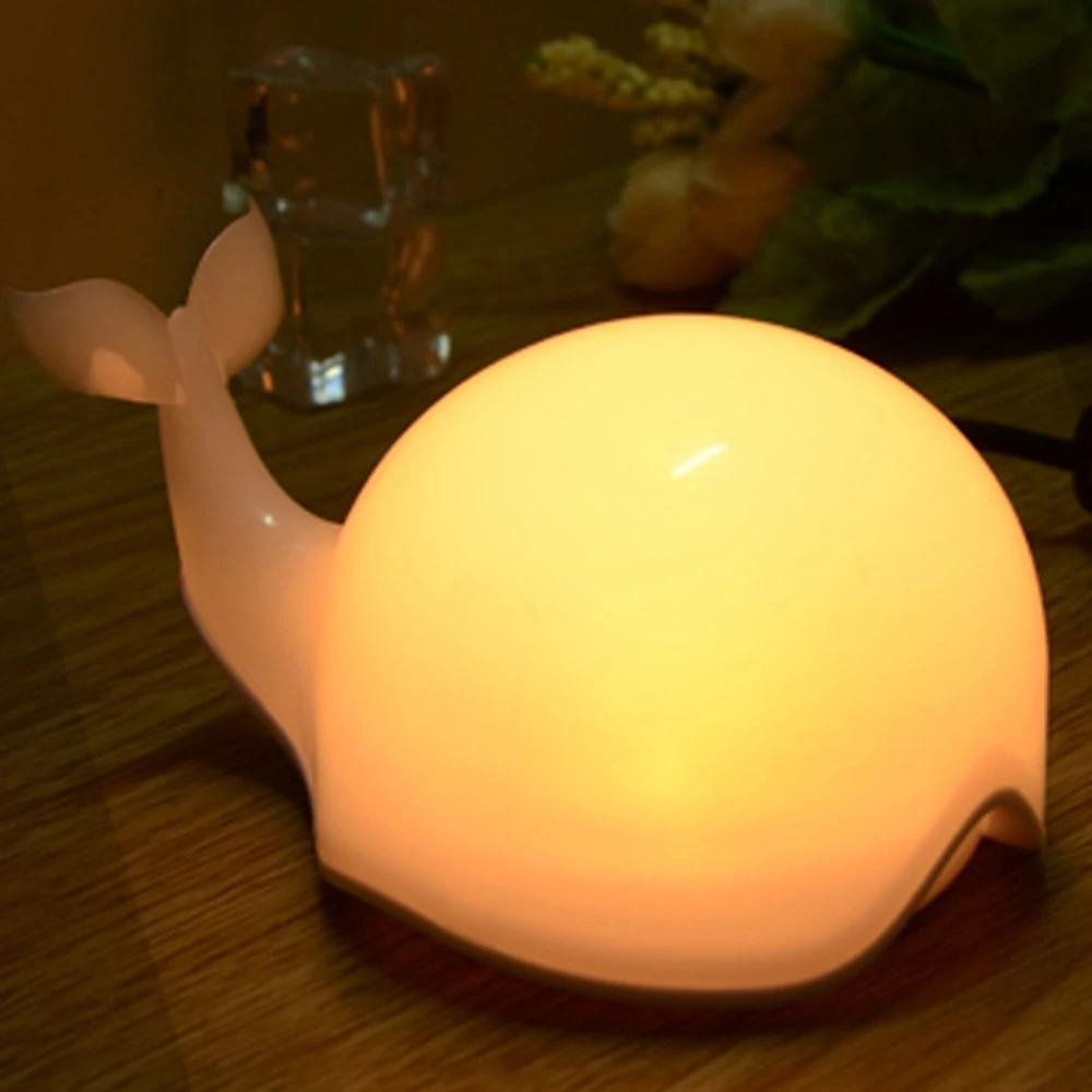 

Shark Shape LED Night Light Room Decoration Bedside Lamp Nightlight Soft Night Lamp USB