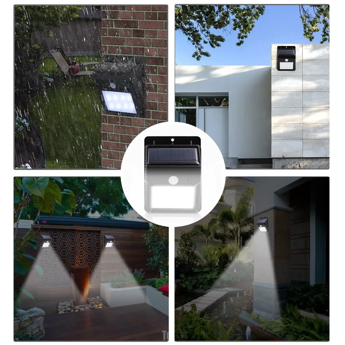 Lâmpadas Solares lâmpadas luminaria energia solar 8 Features : Waterproof