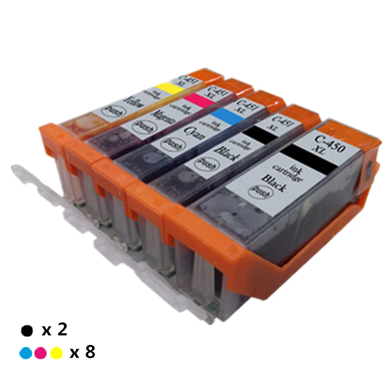 Сменный картридж для CANON PGI 450 CLI 451 PIXMA MG5440 MG5540 MG6440 IP7240 MG6640 MG5640 MX924 MX724 IX6840 |