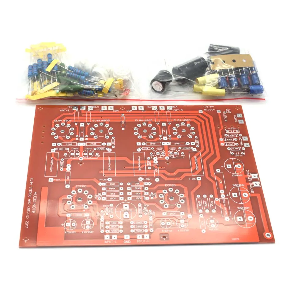 Высокое качество Hi-End стерео Push-Pull EL84 вакуумный ламповый усилитель PCB DIY Kit Ref аудио Примечание ПП плата D4-004