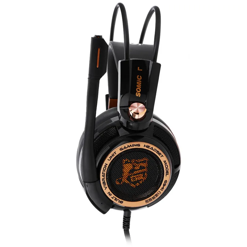 Ceny Somic G941 Upgrade USB 7.1 wirtualny gamingowy zestaw słuchawkowy aktywna redukcja szumów słuchawki z mikrofonem wibracje na komputer komputer dla graczy