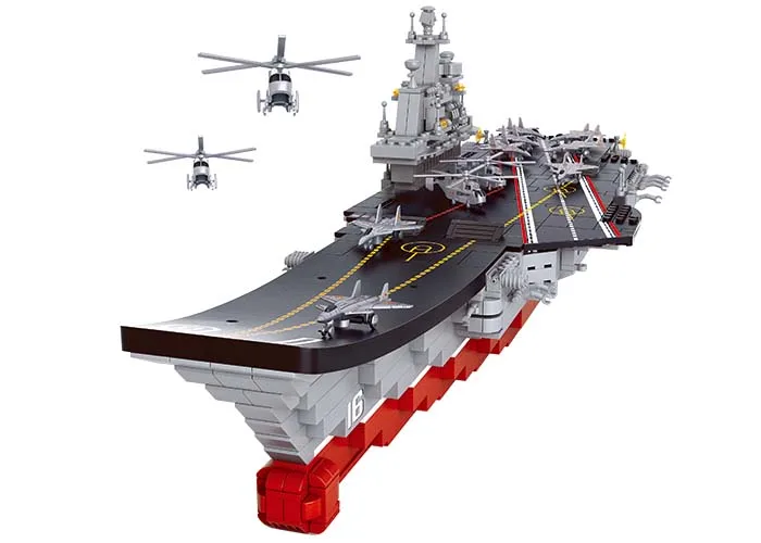 Sluban авианосец наборы для ухода за кожей Совместимость Lego блоки подводная лодка