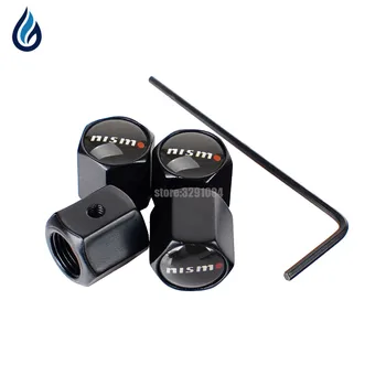 

For Nissan Nismo Pathfinder Xterra Sentra Murano Frontier Note Serena Skyline Car Wheel Tire Valve Stems Caps Anti-Theft Cover