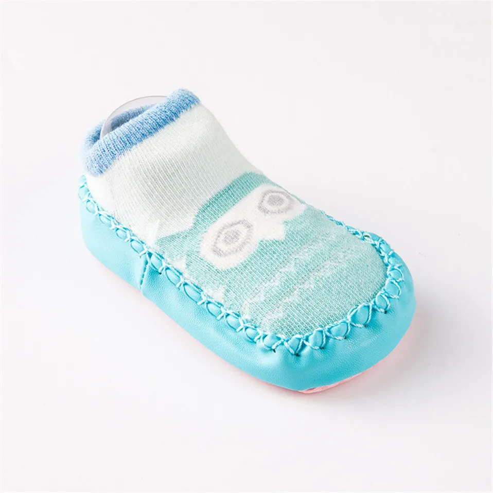 Носки для новорожденных Детские Носки с рисунком животных для девочек и мальчиков, весенние милые Нескользящие носки с резиновой мягкой подошвой