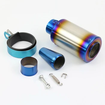 

51mm blueing Motorcycle Exhaust GP Scooter Motorcycle Exhaust Muffler Pipe CB400 CB600 CBR600 CBR250 ER6N ER6R YZF600 Z750 AK009
