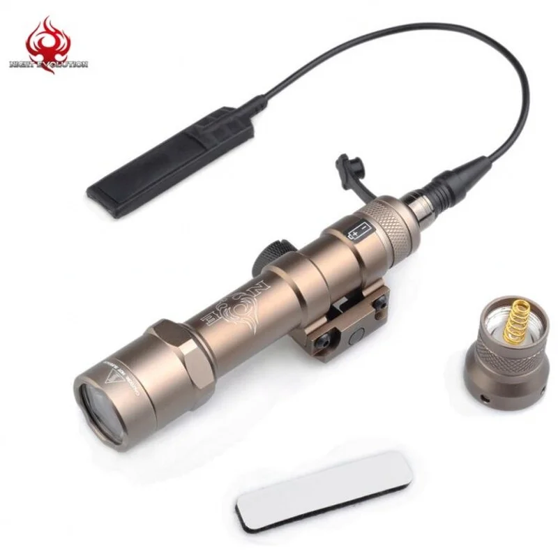 Evolução Noite Mini Levou Lanterna Tática Luz Olheiro Caça Airsoft Arma Leve Ne04056 M600b 2 Evolução noite M600B Mini LEVOU Lanterna Tática