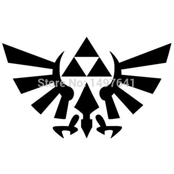 13 см x 6 Zelda Triforce аниме наклейка на окно автомобиля грузовик бампер для ноутбука и
