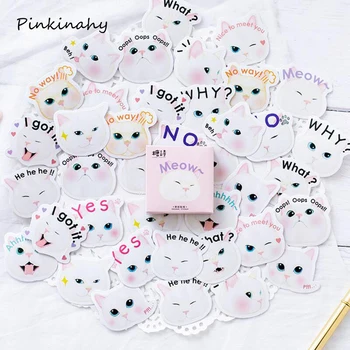 

45 Pcs/lot Kawaii Cat Mini Paper Sticker Decoration DIY Ablum Diary Scrapbooking Label Sticker Kawaii Stationery