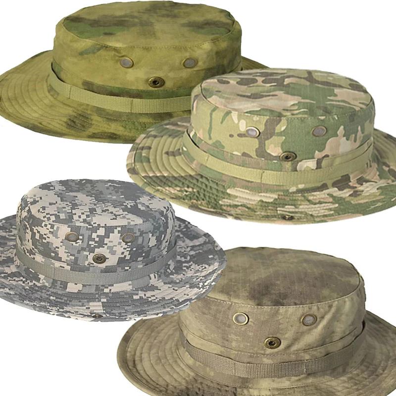 Армейская Военная камуфляжная шапка, шапка спецназа Gorras, армейская Охотница, тактическая шляпа от солнца, ковбойская Солнцезащитная шляпа, Бонни, шляпы джунглей CS