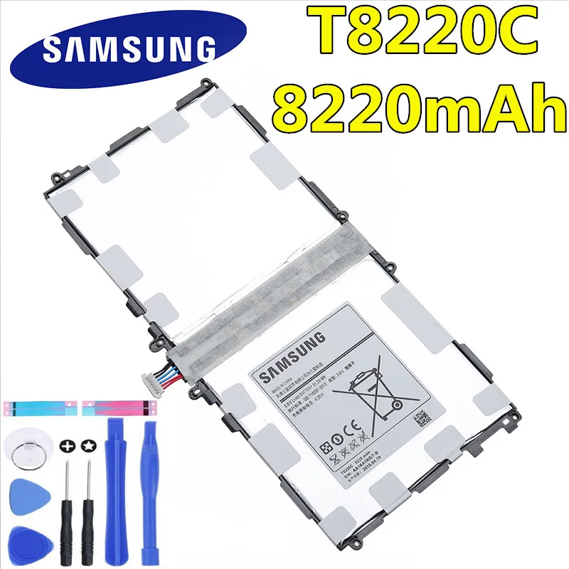 Samsung Батарея T8220E T8220C samsung GALAXY Note 10,1 вкладка Pro 10,1 P600 P601 P605 SM-P607 SM-T520 SM-T525 8220 мА/ч, на плоской подошве, запасные части