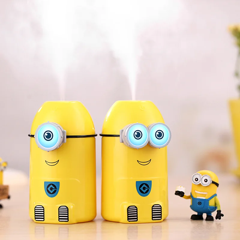 

Cartoon Minions Humidifier USB Ultrasonic Essential Oil Diffuser Aroma with Night Light Mist Maker Fogger
