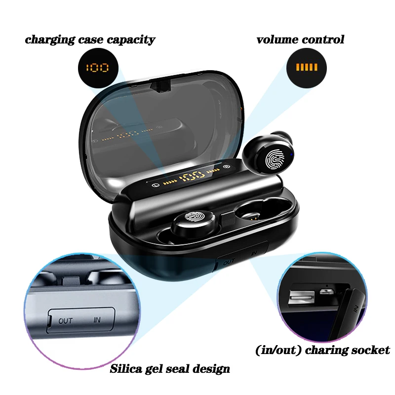 FEIKU V11 TWS Bluetooth 5 0 наушники 8D стерео беспроводные Handsfree спортивные Игровые power bank