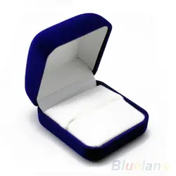 Модные украшения коробка синий подарочная коробка для Ювелирные изделия, часы кольцо колье серьги