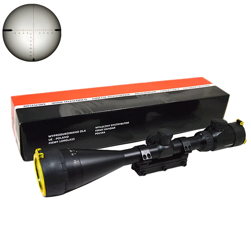

hunterking Riflescope 4.5-14x50 AOE RED Special Cross Reticle Optic Scope Sight FOR Rifle One Piece 11mm Rail