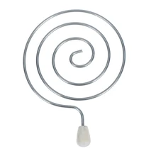 Shisha аксессуары серебристого металла в форме водоворота кальян с угольным фильтром держатель с деревянной ручкой