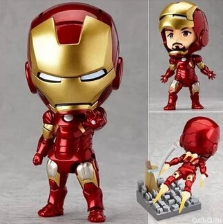 

NEW hot 10cm Q version avengers Iron man mobile action figure toys collection christmas toy doll with box