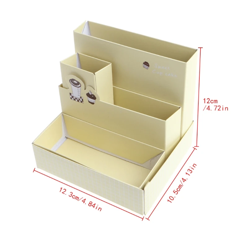 Самодельный ящик для хранения бумажная доска стол декор канцелярские принадлежности Макияж Косметический органный изатор