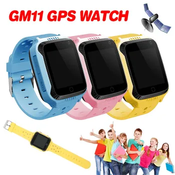

Cute GM11 GPS Children Smart Watch Anti-Lost Monitor Tracker Alarm Clock Pedometer SOS Call Camera For chirldren kid gift