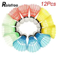 12 Pçs/set Colorido Badminton Peteca De Nylon Acessórios de Fitness Gym Do Esporte Ao Ar Livre Bolas de Plástico Durável