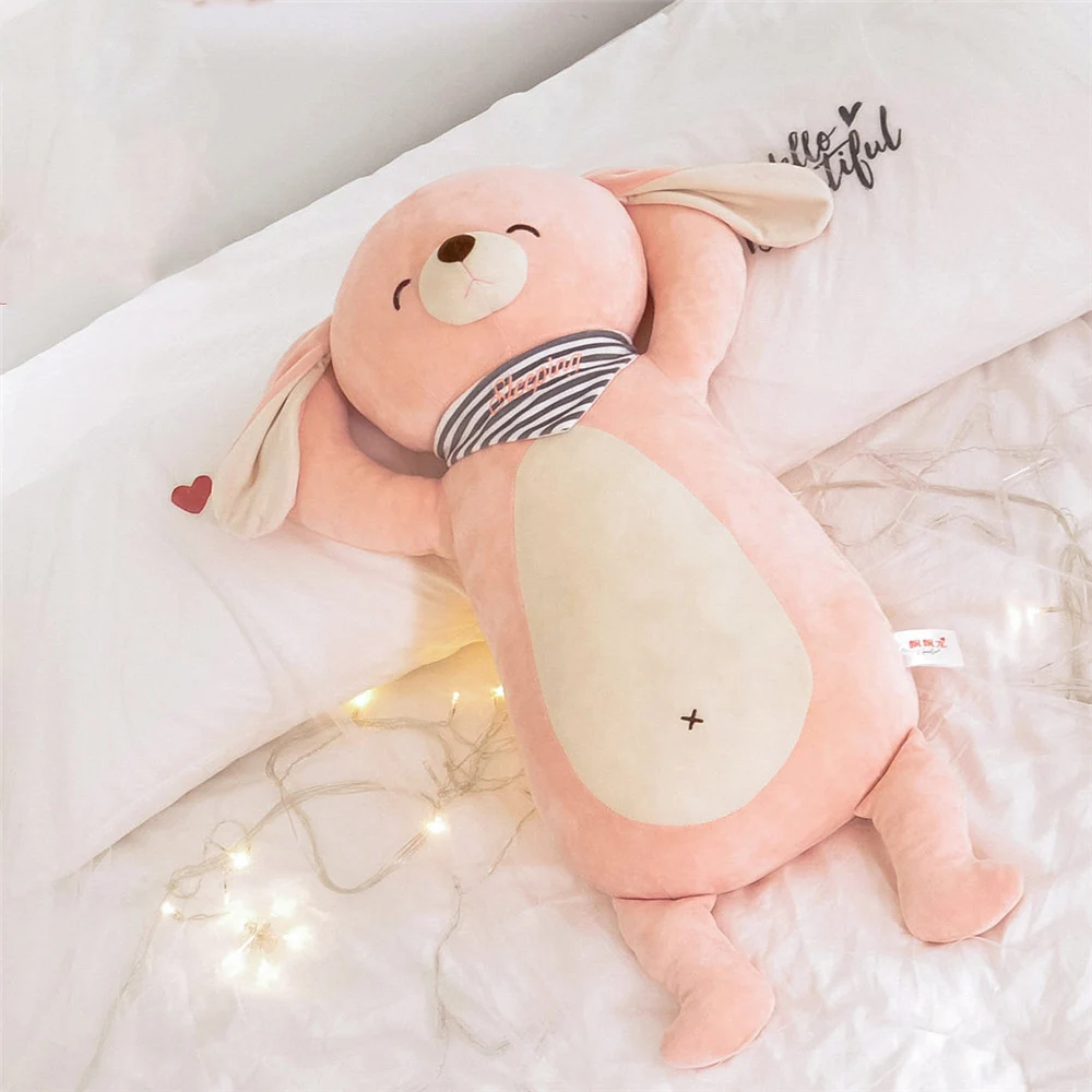 Fancytrader Cuddly Soft Animals Dog Bear Pig Bunny Pillow Doll Fluffy Stuffed Cartoon Anime Doll Gifts 70cm 28inch for Children13