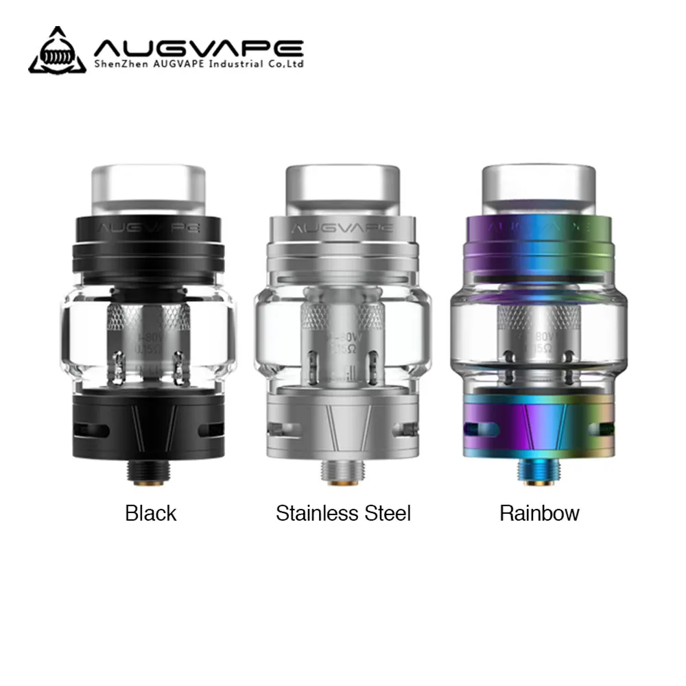 

Original AUGVAPE Skynet Subohm Tank 24mm Diameter with 5.1ml Tank Capacity & 0.15ohm Mesh Coil & 810 Drip Tip VS AUGVAPE INTAKE