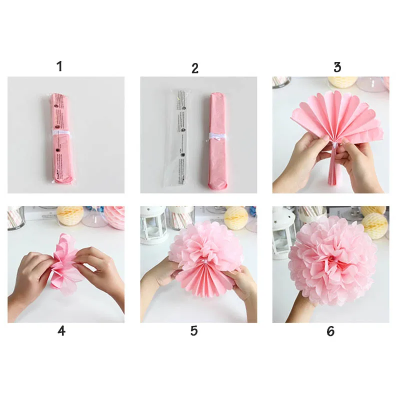 paper pompom decoration pompons wedding party decoration flower 