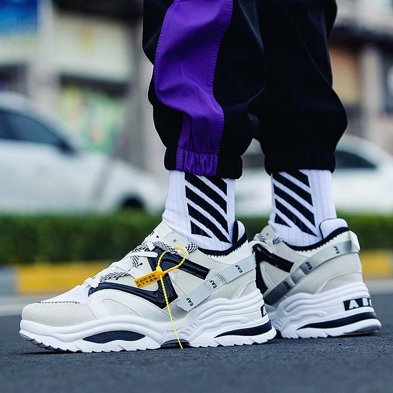 Mens Shoes Casual Sneakers Men 2025 Chunky Fashion Trainers Tenis