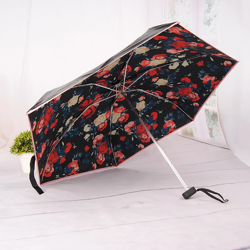 Creative Lightweight Pocket Umbrella Sun Umbrella Clear Umbrellas Mini Fashion Five Folding