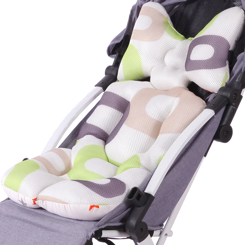 Head Support Pram Cotton Linen Pad Baby Car Accessories Seat Mat Baby Stroller Thicken Cushion