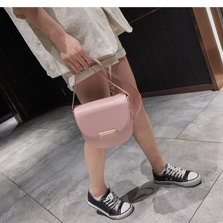 Мини-седельная сумка летняя модная Новая высококачественная женская дизайнерская сумка из искусственной кожи простая сумка через плечо дорожная сумка