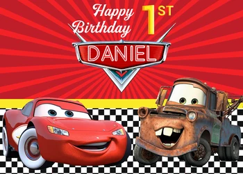 

custom happy birthday the cars baby child cartoon photo background photography backdrops quality vinyl