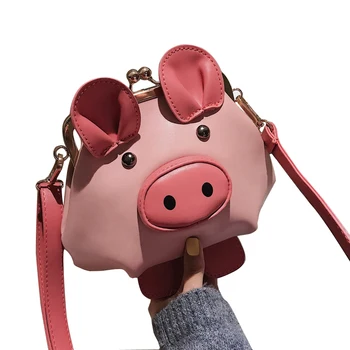 

Women Shoulder Bags Small Handbags PU Leather Cute Contrast Doctor Bag Girls Hasp Cartoon Women Shoulder Bag