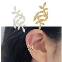 1pc Ms. Wholesale Europe And The United States Fashion Retro Spread Leaves Ear Clip Earrings Punk Temperament Without Ear Hole nations without states