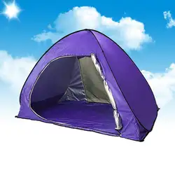 Автоматическая палатка с защитой от ультрафиолета, наружная палатка для кемпинга, Мгновенный Всплывающий пляжный тент, легкие