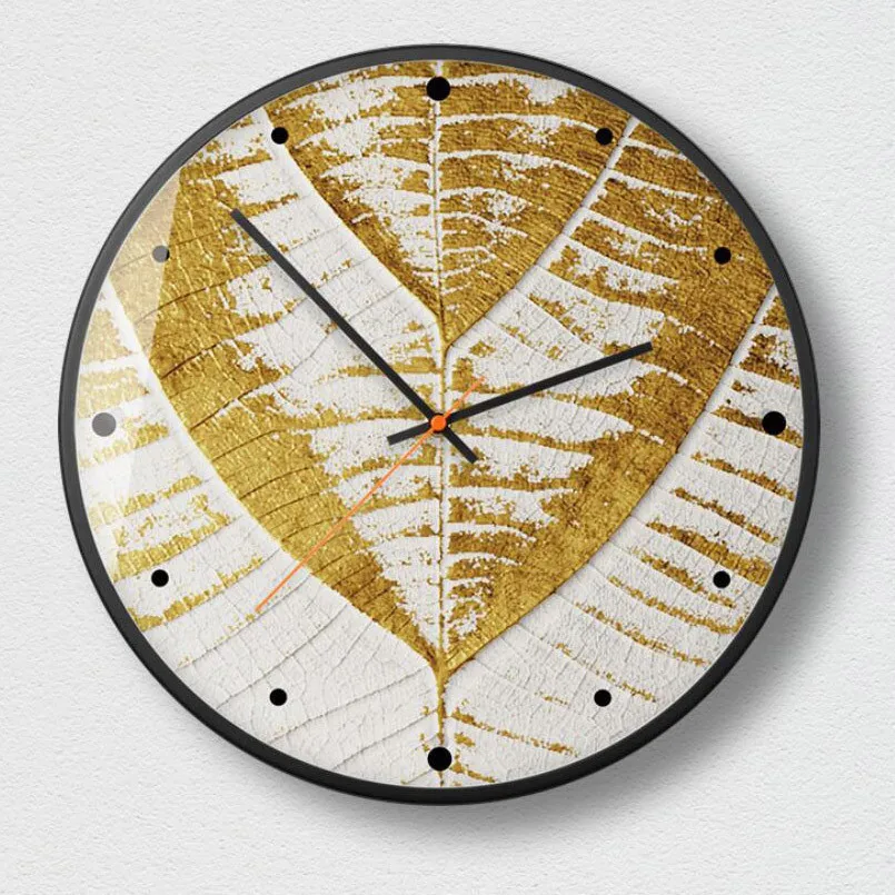

New Wall Clock Quartz Mute 3D Nordic Wall Clock Modern Design For Living Room 12inch/14inch Metal Wall Watch For Home Decoration