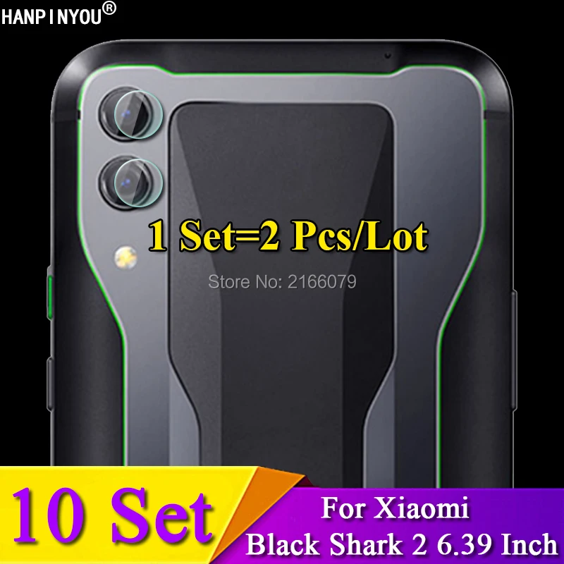 

10 Sets For Xiaomi Black Shark 2 6.39" Rear Camera Lens Protective Protector Cover Soft Tempered Glass Film Guard