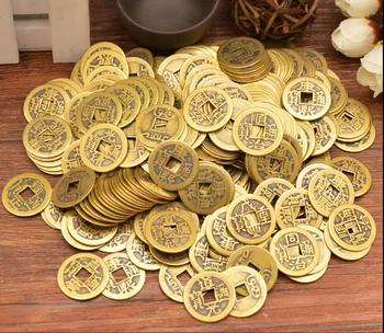 

5pcs Randomly send Old China Bronze fengshui Collect qing Dynasty Palace 5 Emperor Tong Bao coin Copper Money Coins metal crafts