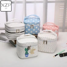 XZP New Tropical Plants Cosmetic Bag Necessaire Travel Organizer Make up Box Toiletry Kit Wash Toilet Bag Large Waterproof Pouch